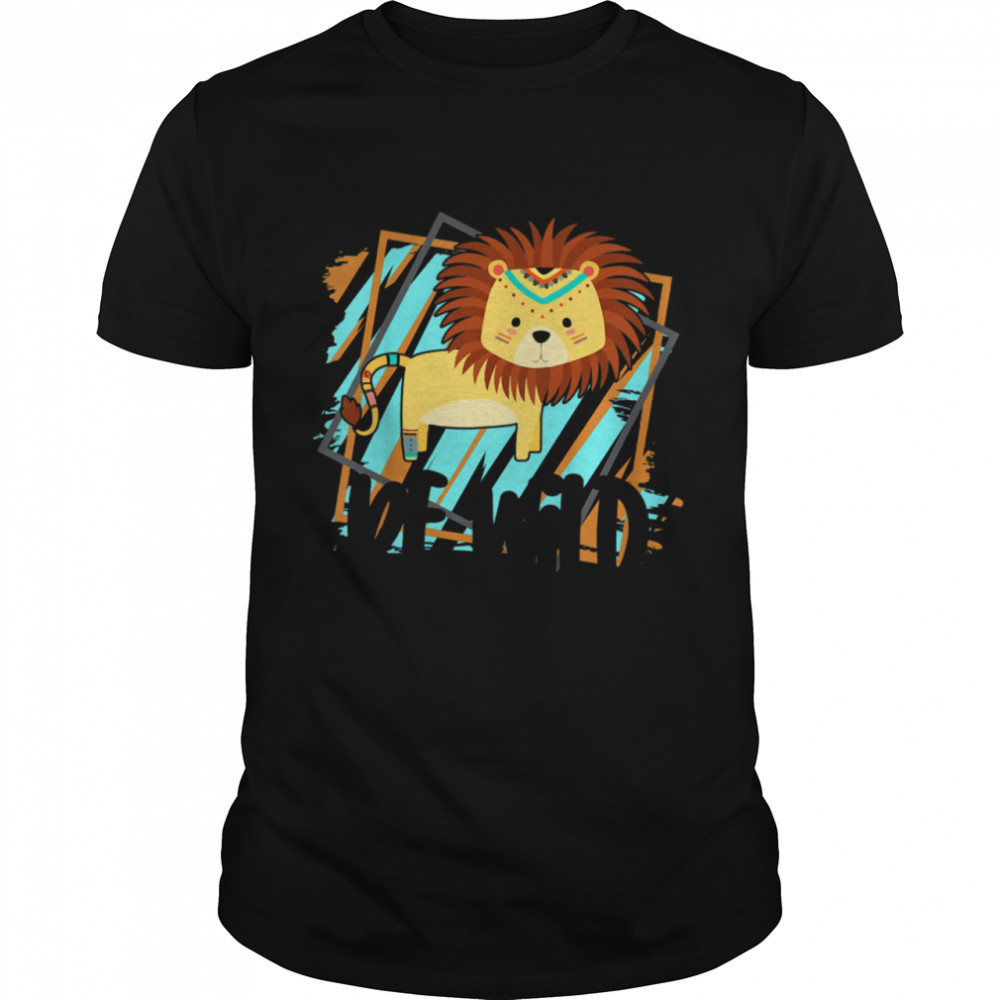 Kids Be Wild Gypsy Hippie Lion Girls Toddler shirt