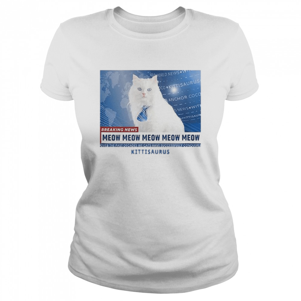 Kittisaurus News Anchor CoCo  Classic Women's T-shirt