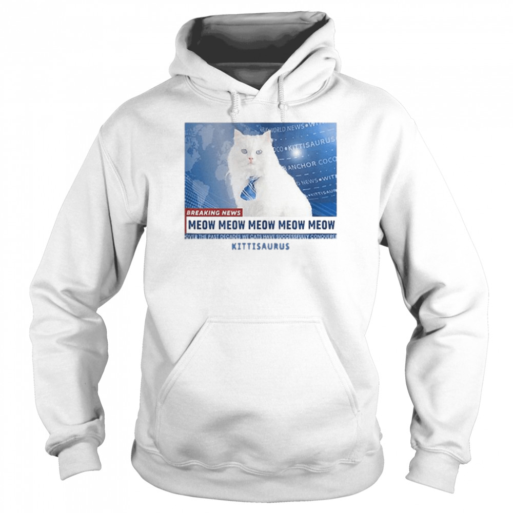 Kittisaurus News Anchor CoCo  Unisex Hoodie