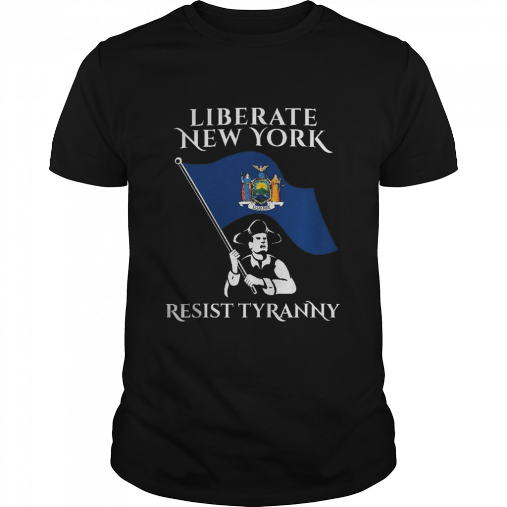 Liberate New York Resist Tyranny  Classic Men's T-shirt