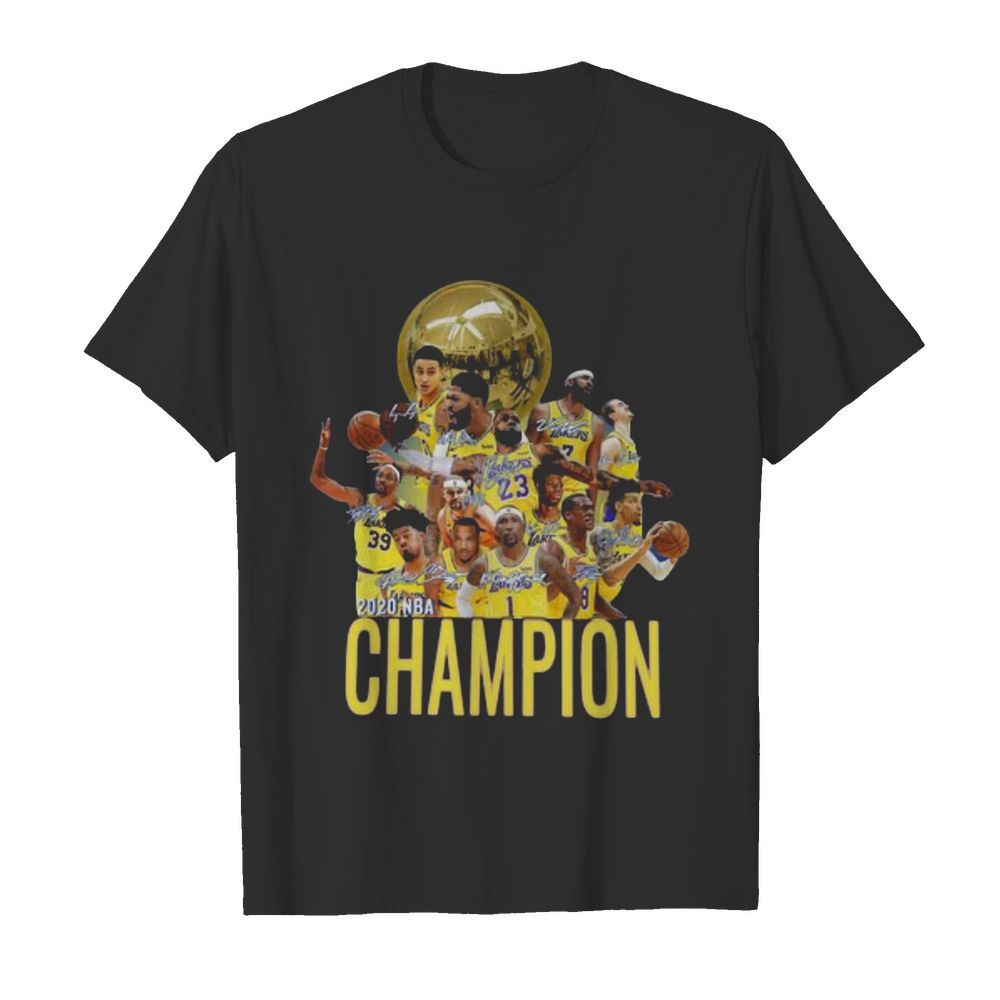 Los Angeles Lakers Champion 2020 NBA Signatures shirt