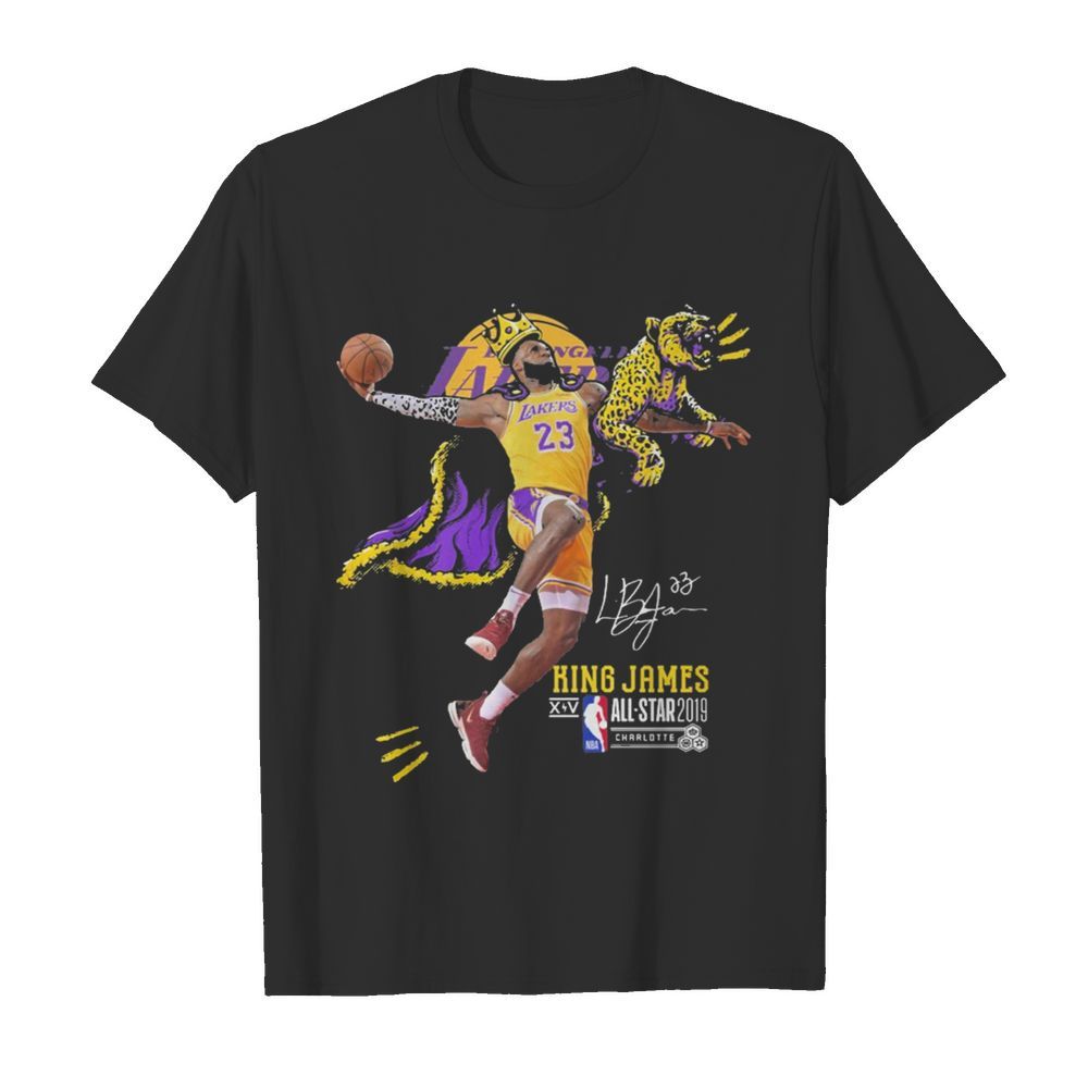 Los Angeles Lakers King James all star 2019 signature shirt