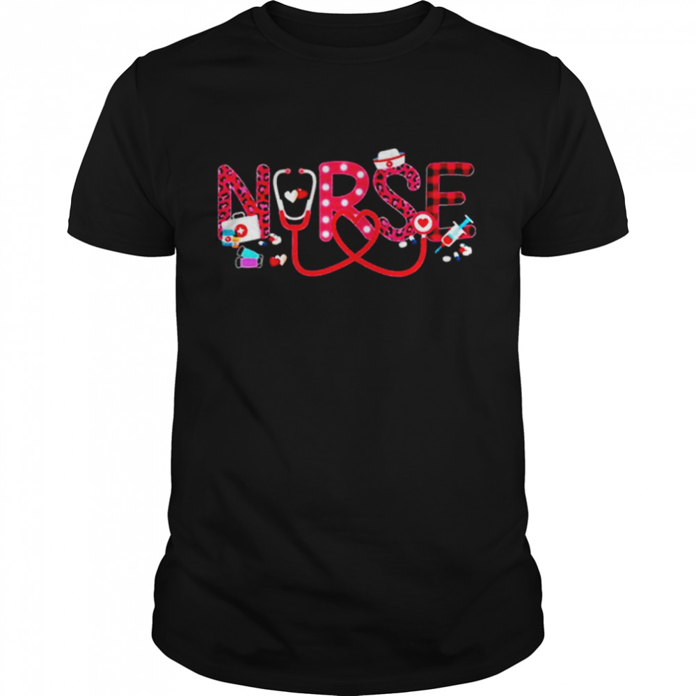 Love Stethoscope Nurse Life Valentines Day 2021 shirt