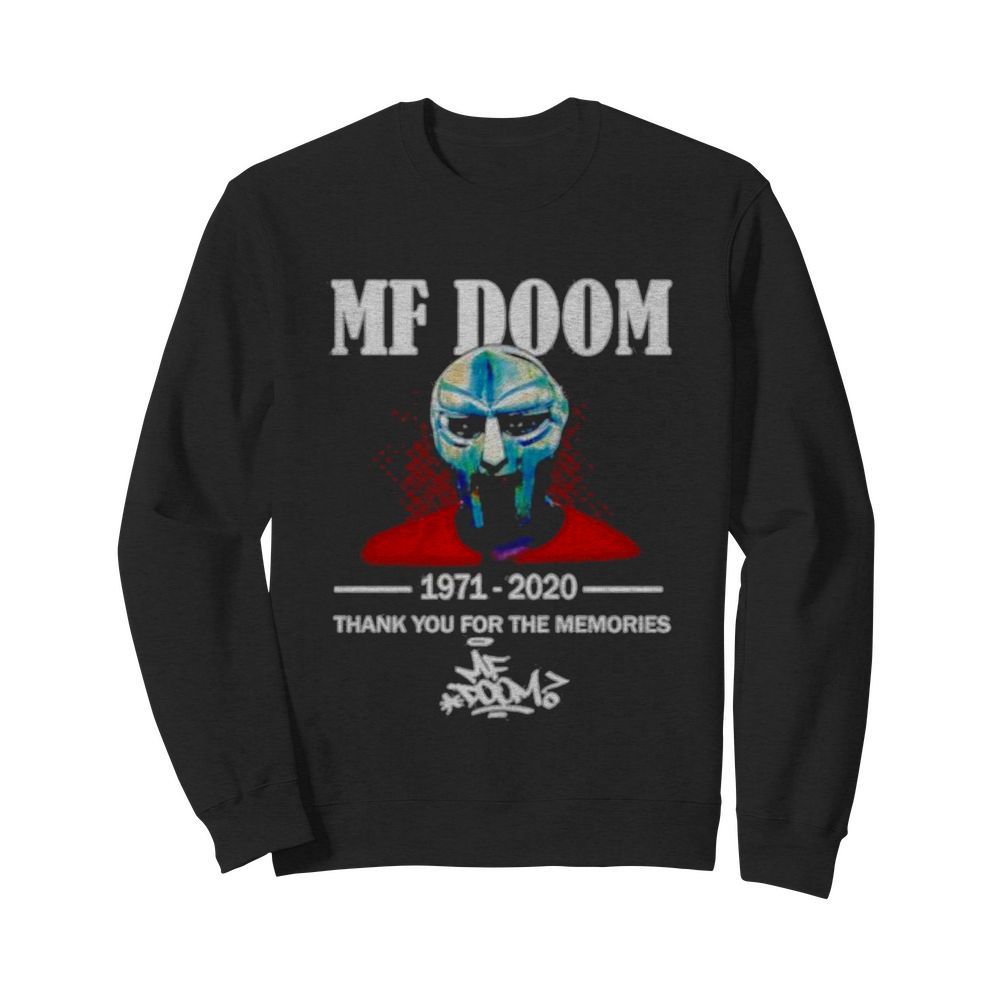 MF Doom 1971-2020 thank you for the memories  Unisex Sweatshirt