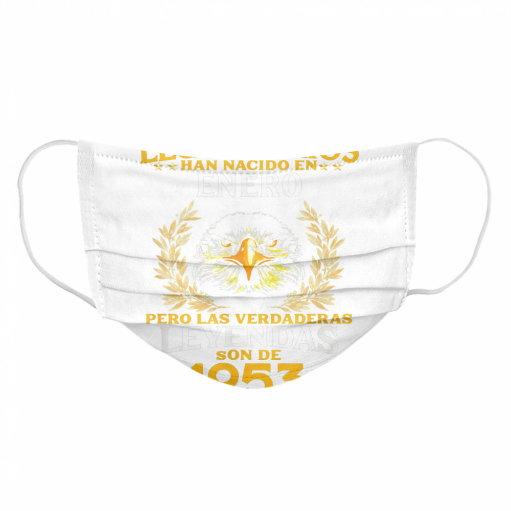 Mens 68th Birthday for Him Cumpleaños 68 Enero  Cloth Face Mask