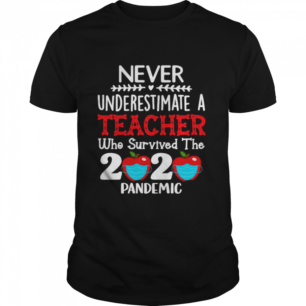 Never Underestimate A Teacher Who Survived The 2020 Pandemic shirt