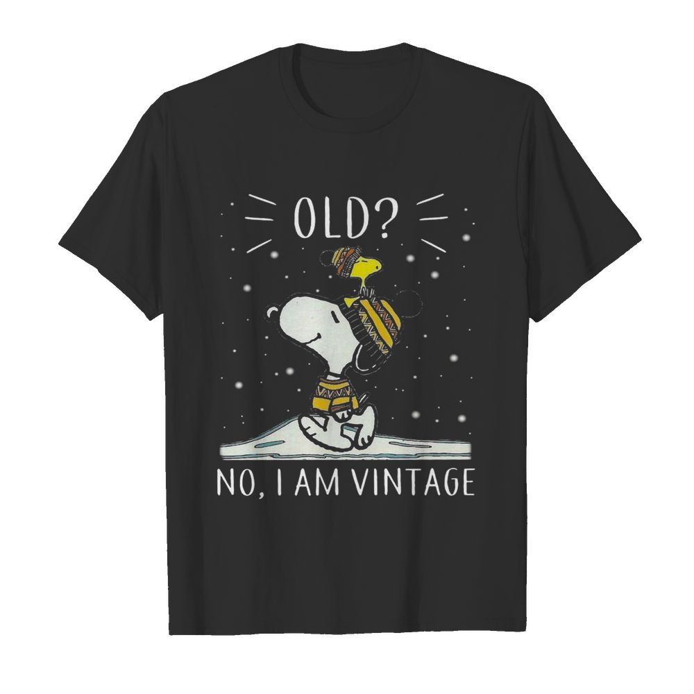 Old No I am Vintage Snoopy and WoodStock shirt