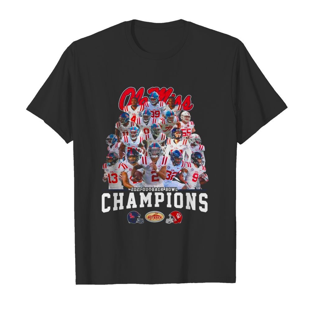 Ole Miss Football 2021 Outback Bowl Champions shirt