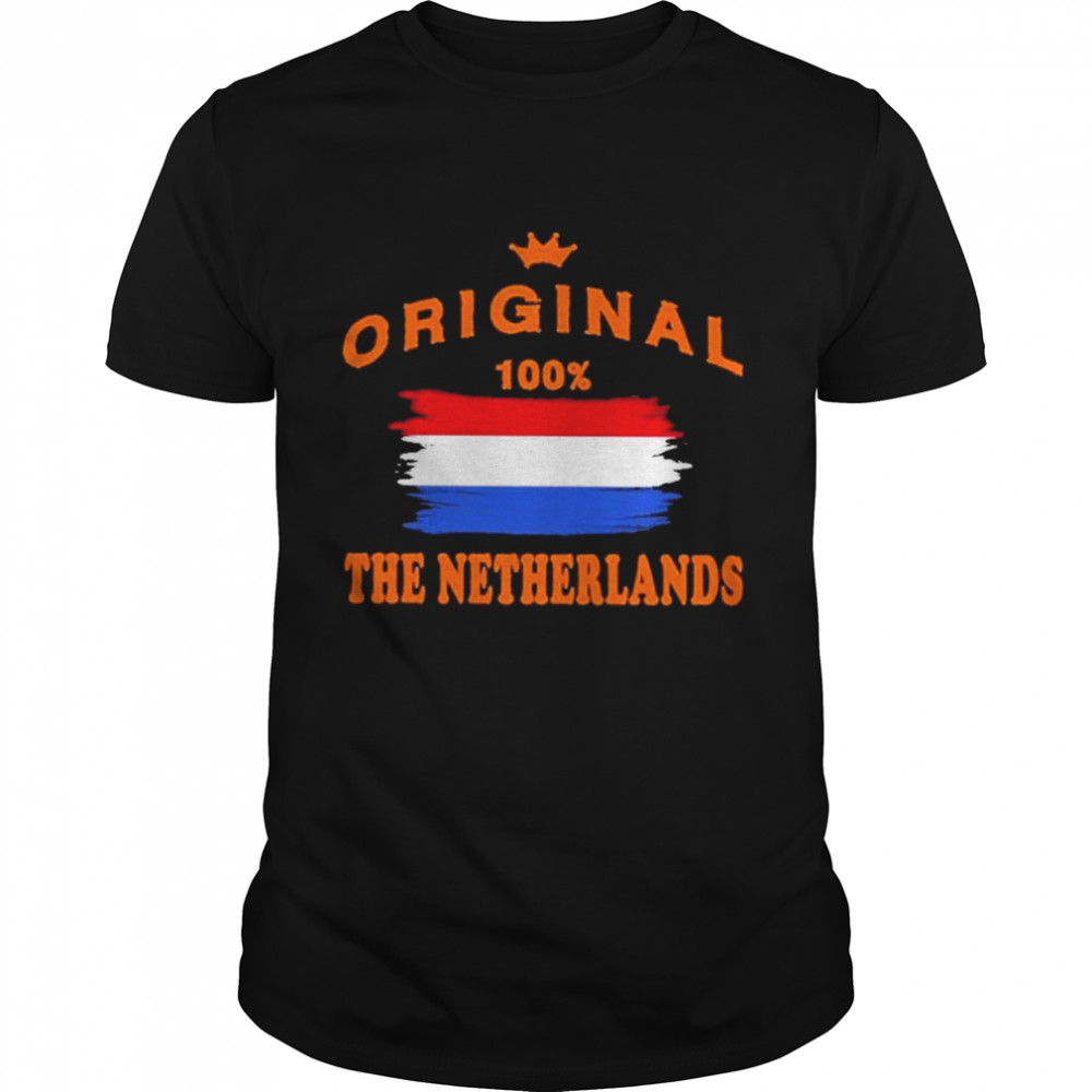 Original the netherlands american flag shirt