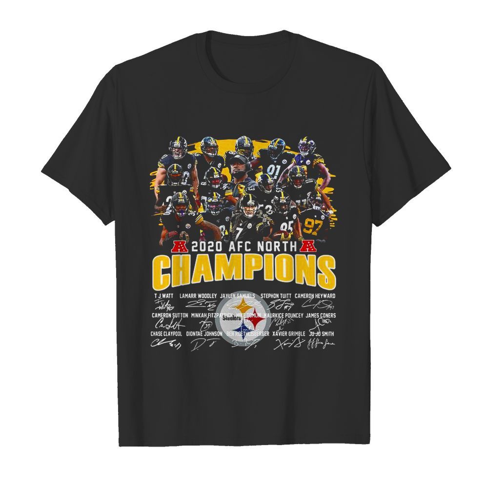 Pittsburgh Steelers 2020 Afc North Champions Signatures shirt