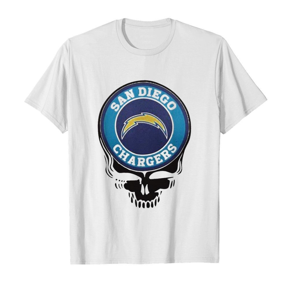 San diego chargers football skull shirt