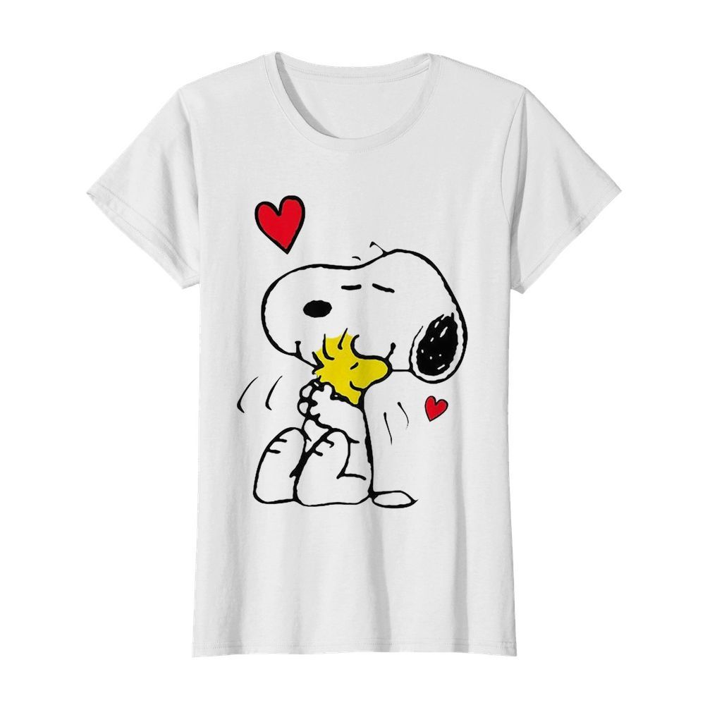 Snoopy Hug Woodstock Valentines Day Shirt Classic Women's T-shirt