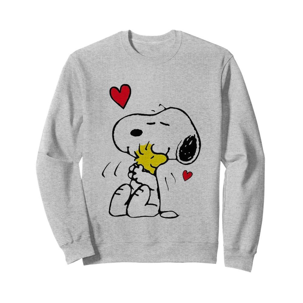 Snoopy Hug Woodstock Valentines Day Shirt Unisex Sweatshirt