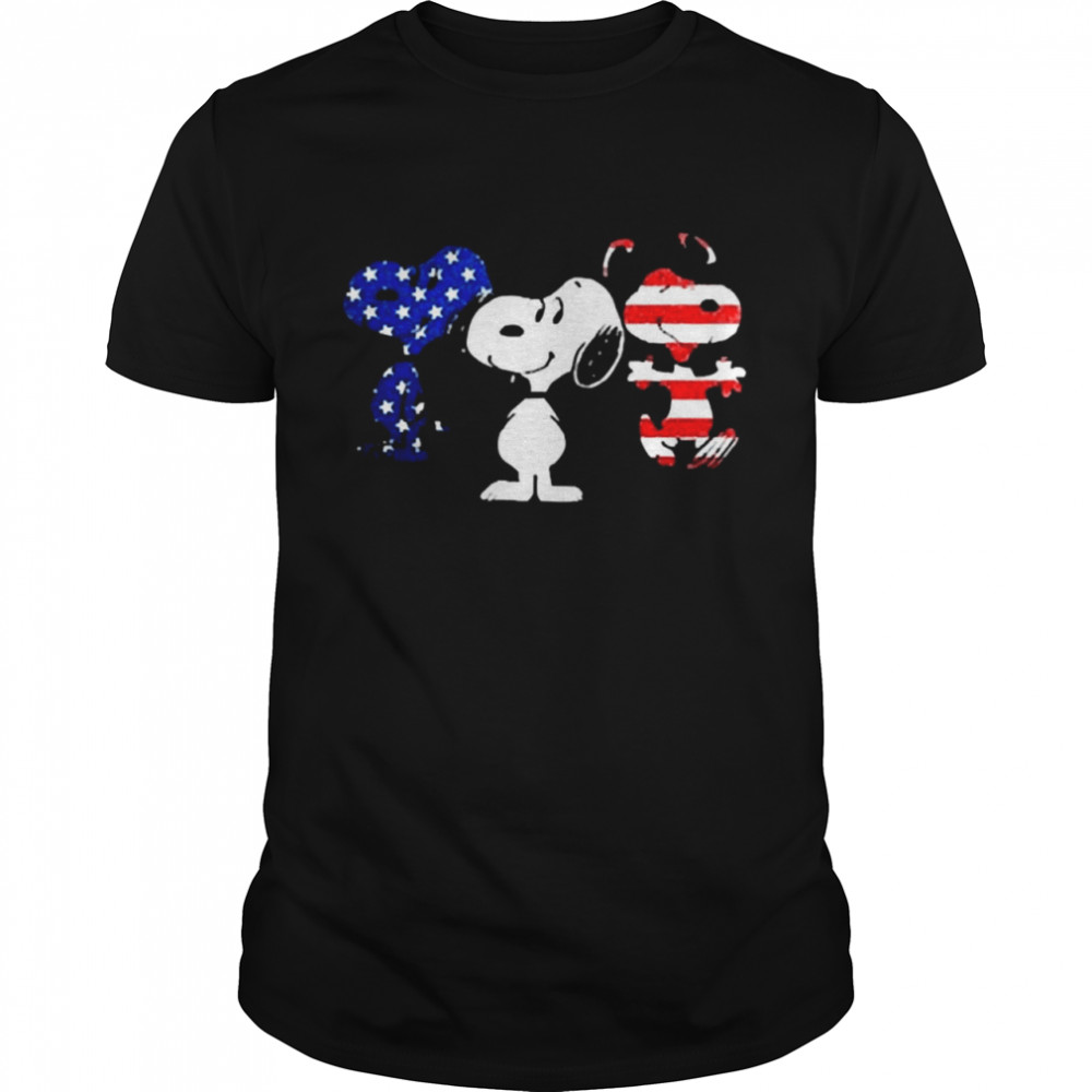 Snoopy american flag shirt