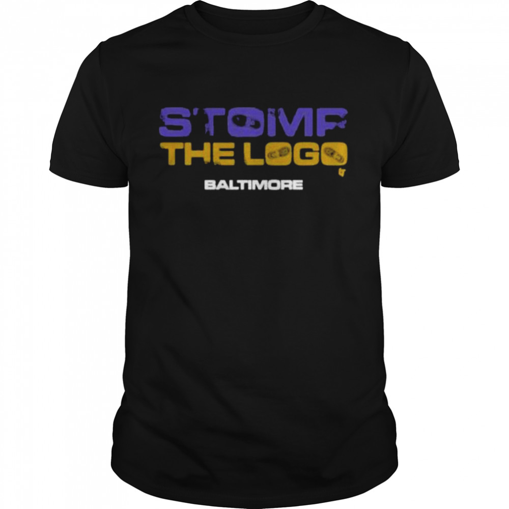 Stomp the logo breakingt baltimore Football shirt