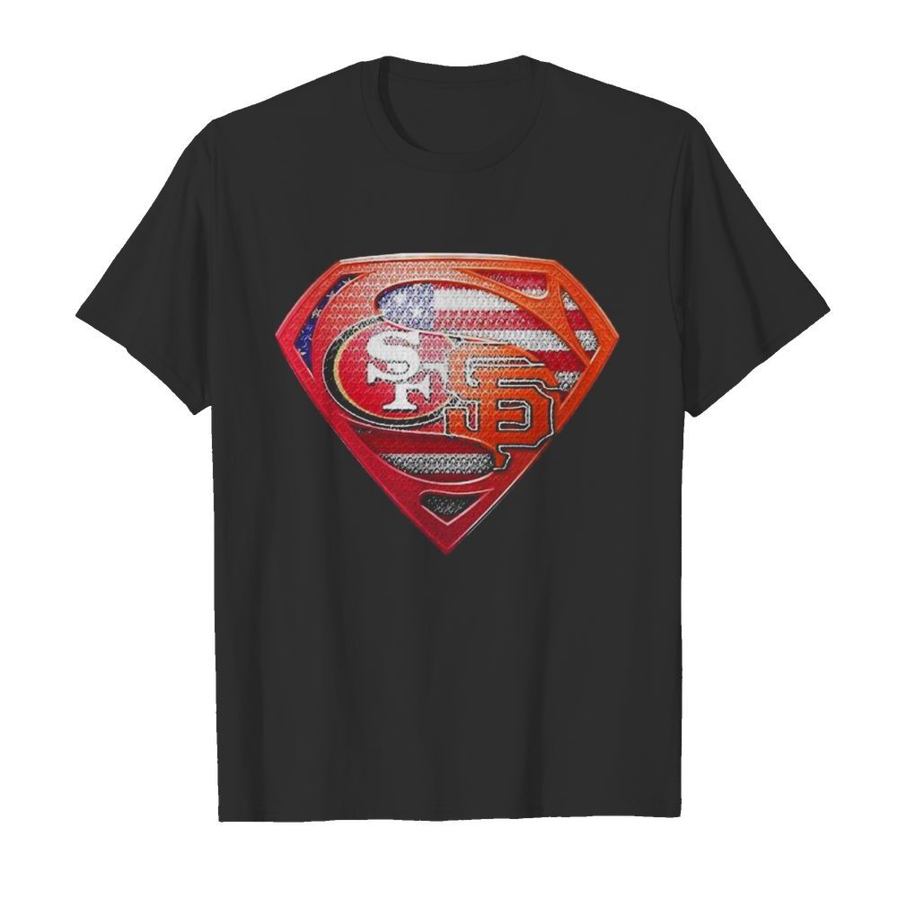 Superman San Francisco 49ers and san francisco giants shirt