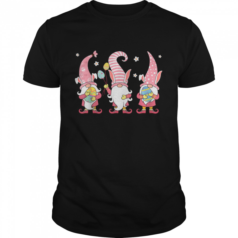 Three Gnomes Easter Day Bunny Eggs Hunting shirt