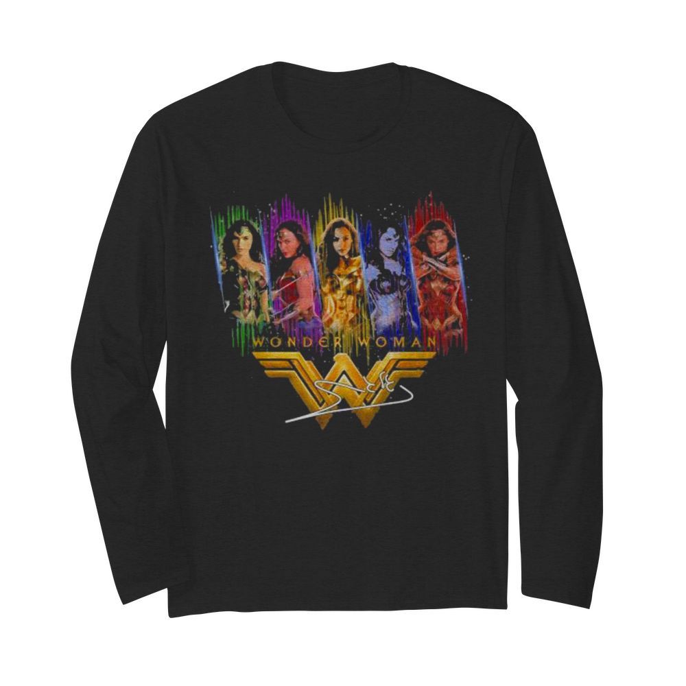 Wonder Woman Movies Signature  Long Sleeved T-shirt 