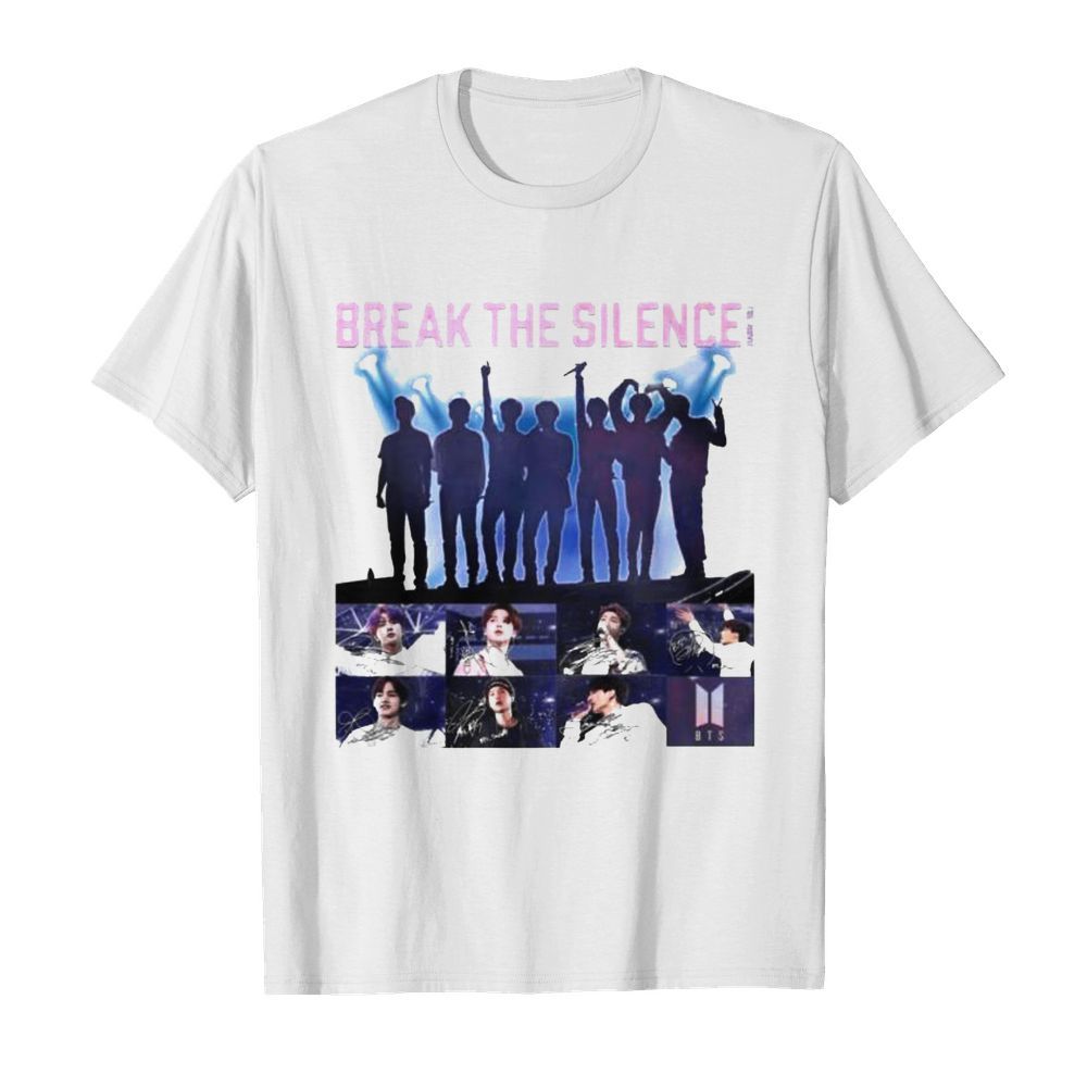 bts break the silence signatures shirt