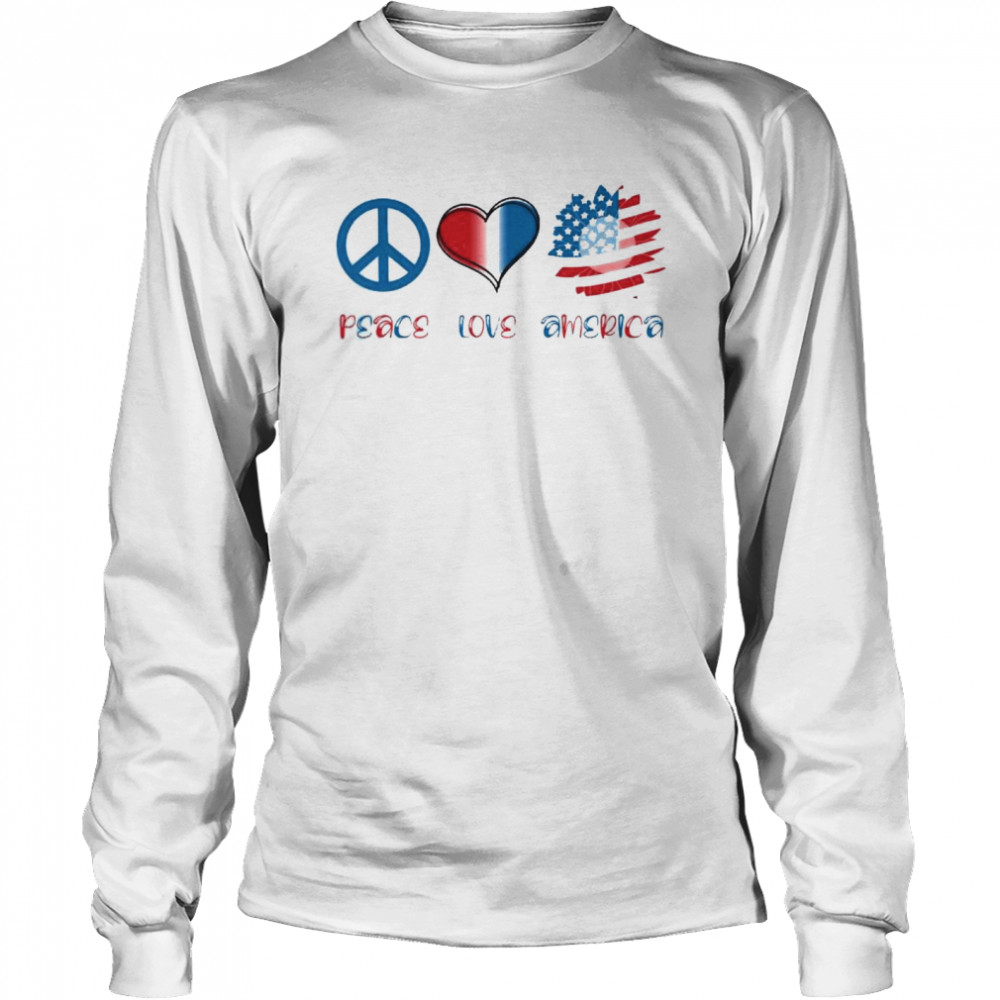 peace love america  Long Sleeved T-shirt