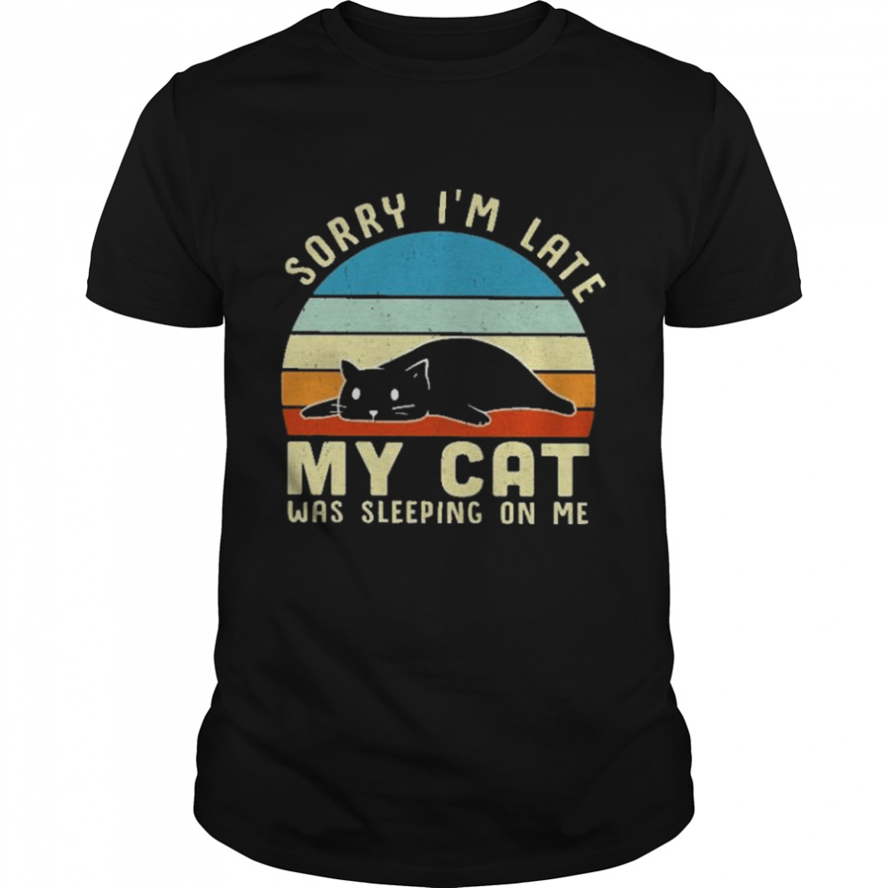 sorry i’m late my cat was sleeping on me vintage shirt