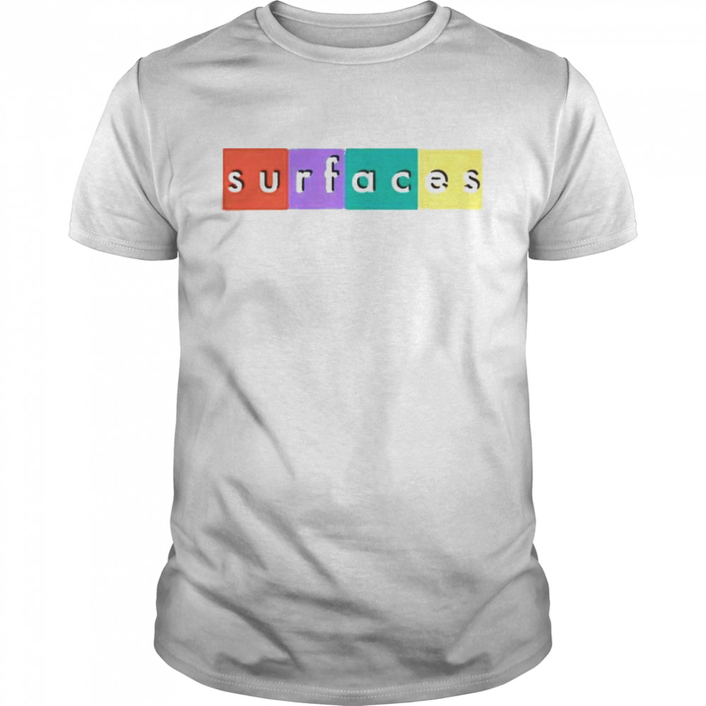 surfaces multicolor logo shirt