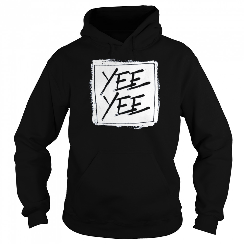 yee yee distressed square  Unisex Hoodie