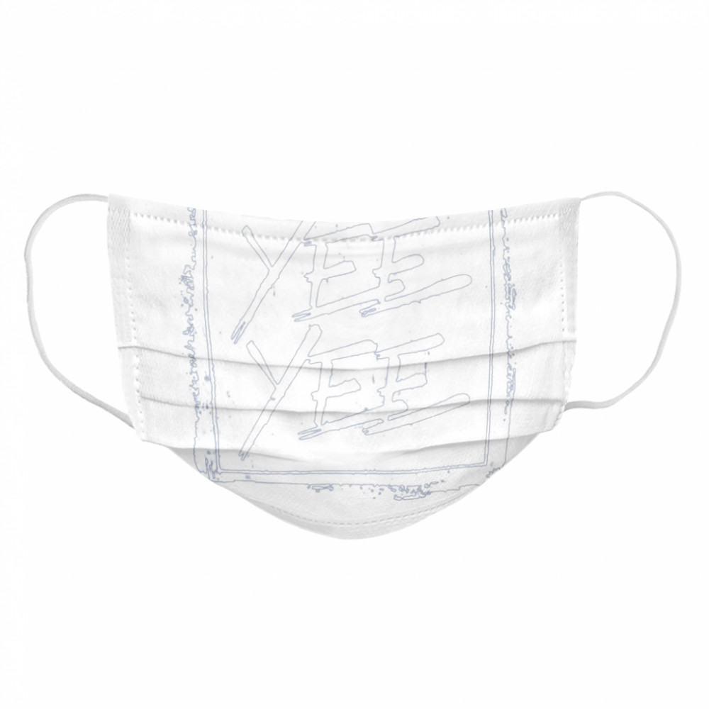 yee yee distressed square  Cloth Face Mask