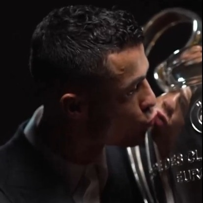 Cristiano Ronaldo kisses ‘best friends forever’ Champions League trophy